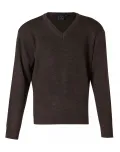 UNISEX WOOL/ACRYLIC V-NECK JUMPER_3