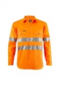 Hi Vis Long Sleeve Shirt With 3m Reflective Tape_1