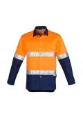 Mens Hi Vis Spliced Industrial Shirt - Hoop Taped_11