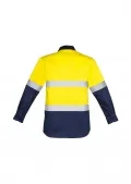 Mens Hi Vis Closed Front L/S Shirt - Hoop Taped_4
