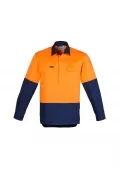Mens Hi Vis Closed Front L/S Shirt_3