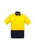  Mens Rugged Cooling Hi Vis Spliced S/S Shirt_1