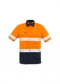 Mens Rugged Cooling Taped Hi Vis Spliced S/S Shirt_6