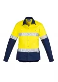 Womens Hi Vis Spliced Industrial Shirt - Hoop Taped_3