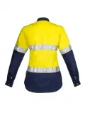 Womens Hi Vis Spliced Industrial Shirt - Hoop Taped_4